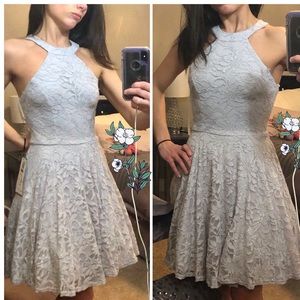 Glitter fit and flare dress